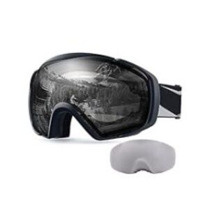 Ski Goggles with Cover Snowboard Snow Goggles OTG Anti-Fog for Men and Women